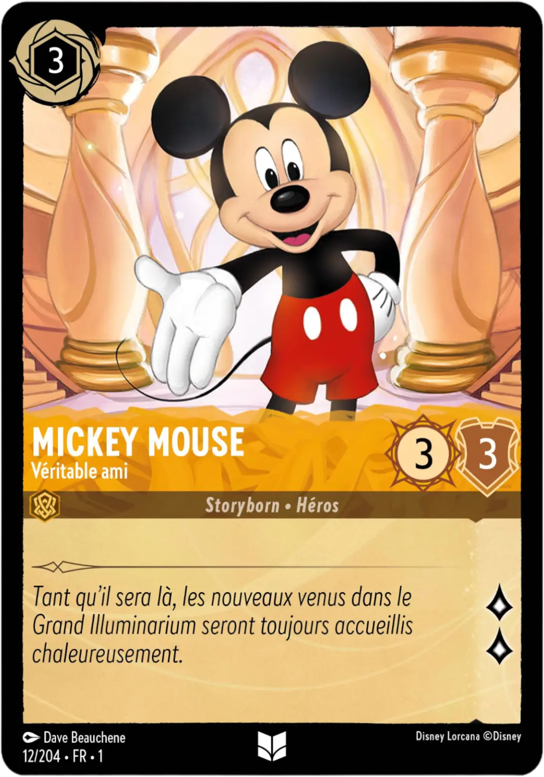 Carte Mickey Mouse — Disney Lorcana